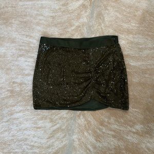 Haute Hippie Sequin Mini Skirt